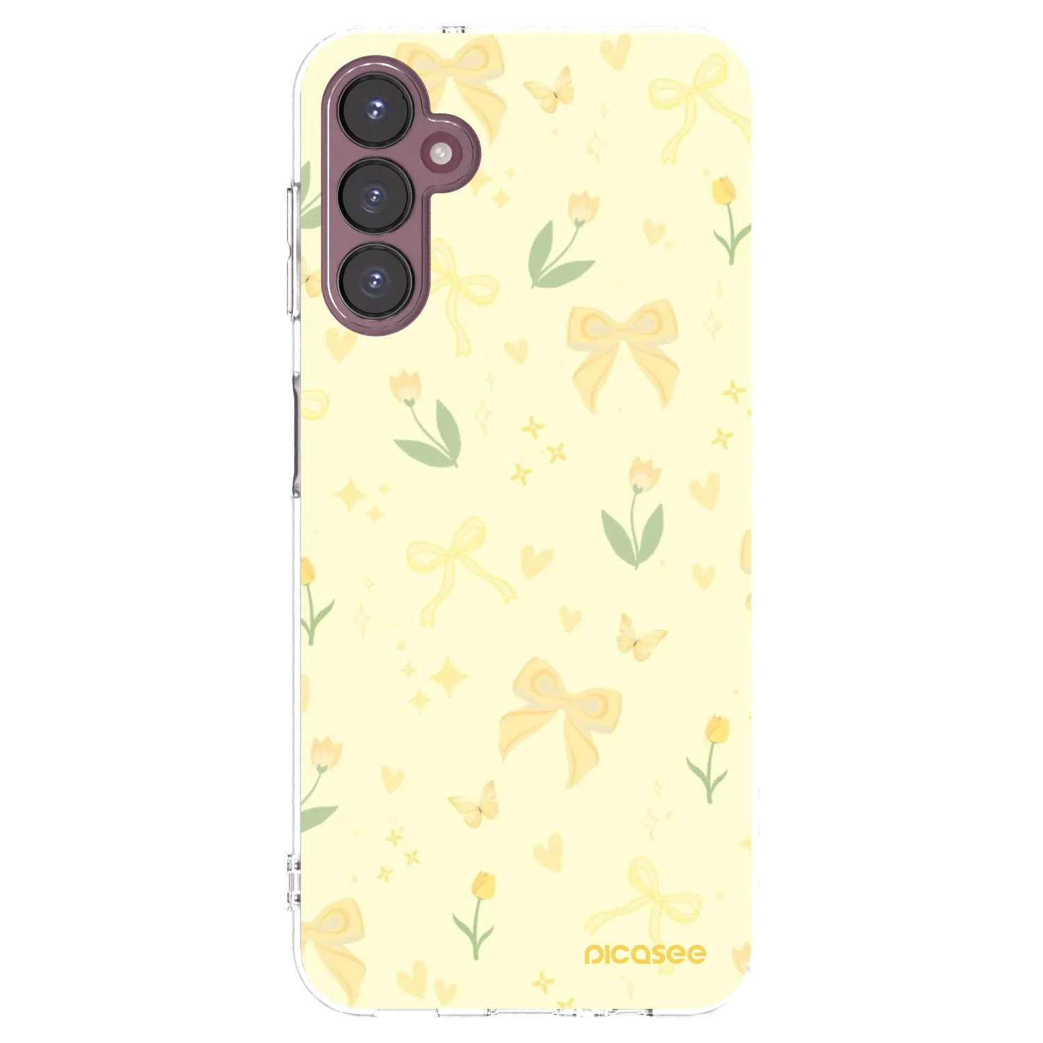 Picasee átlátszó szilikon tok az alábbi mobiltelefonokra Samsung Galaxy A05s A057G - Honey Blossom