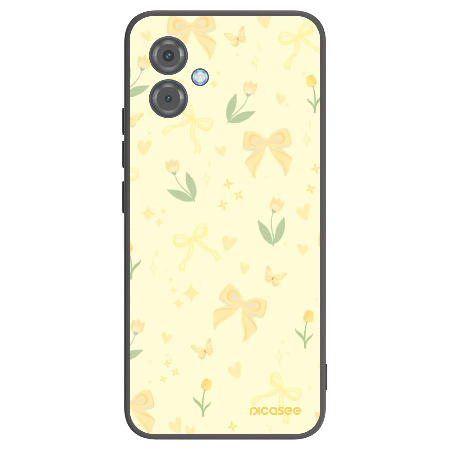 Picasee fekete szilikon tok az alábbi mobiltelefonokra Motorola Moto G14 - Honey Blossom