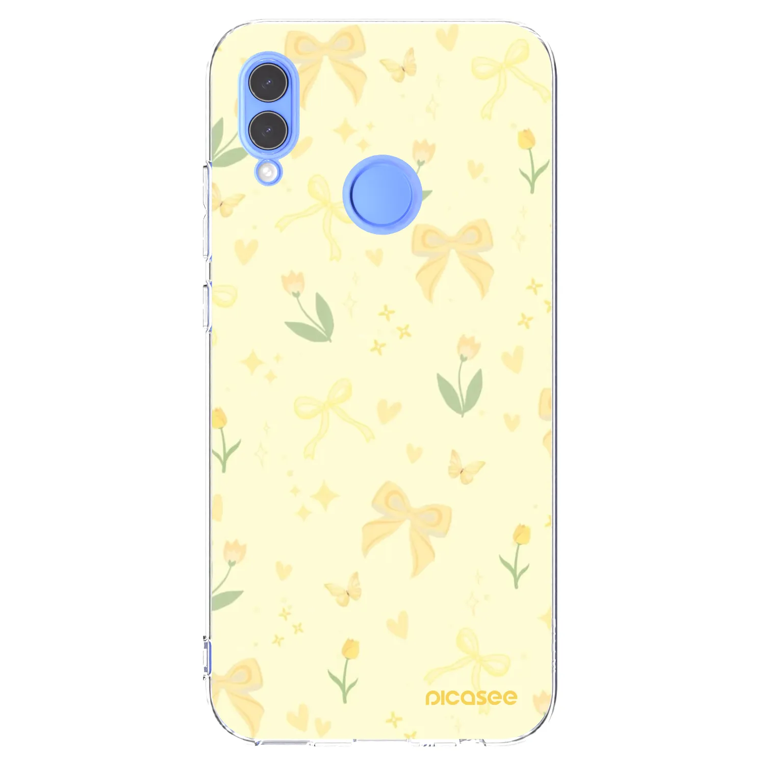 Picasee átlátszó szilikon tok az alábbi mobiltelefonokra Huawei P Smart 2019 - Honey Blossom