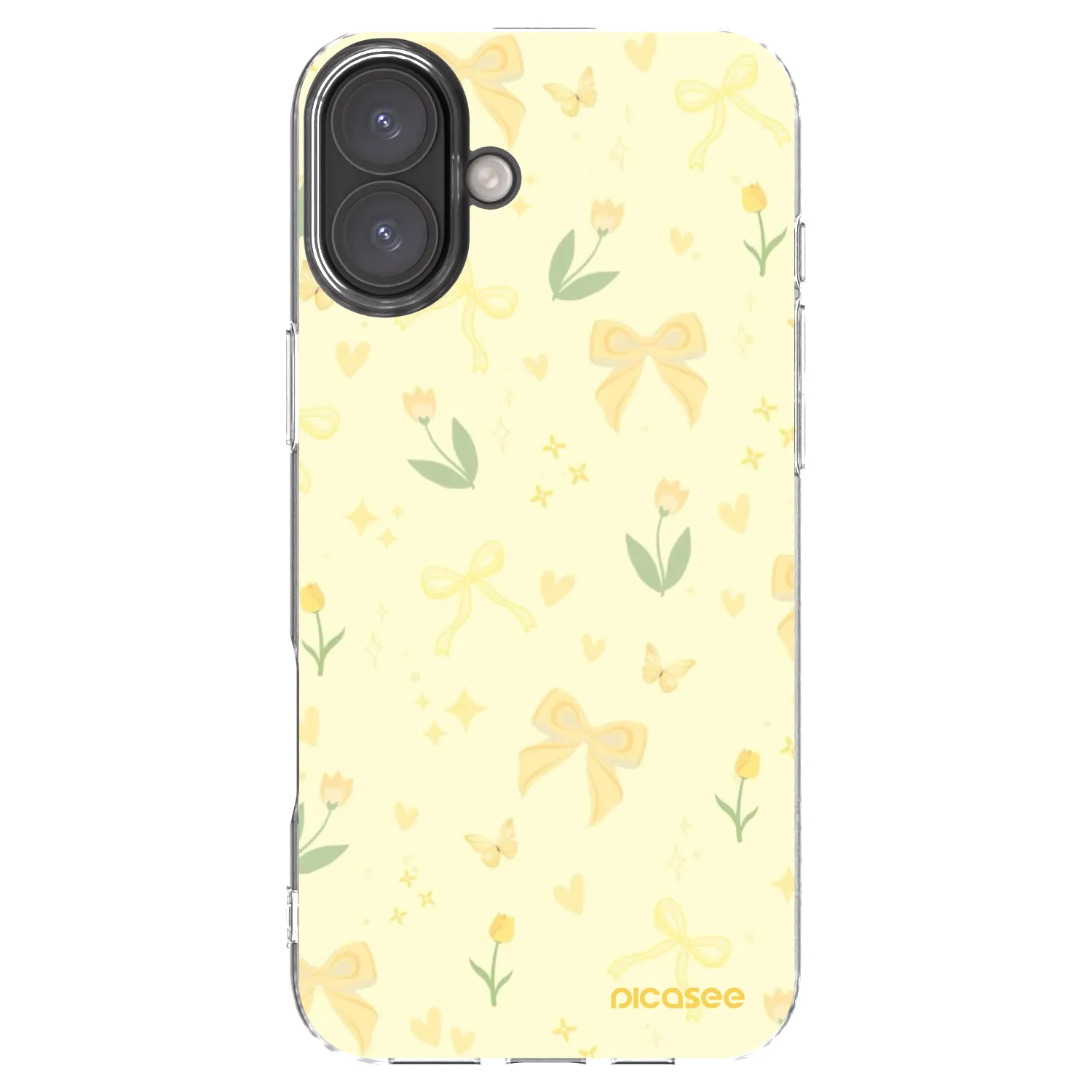 Picasee átlátszó szilikon tok az alábbi mobiltelefonokra Apple iPhone 16 Plus - Honey Blossom