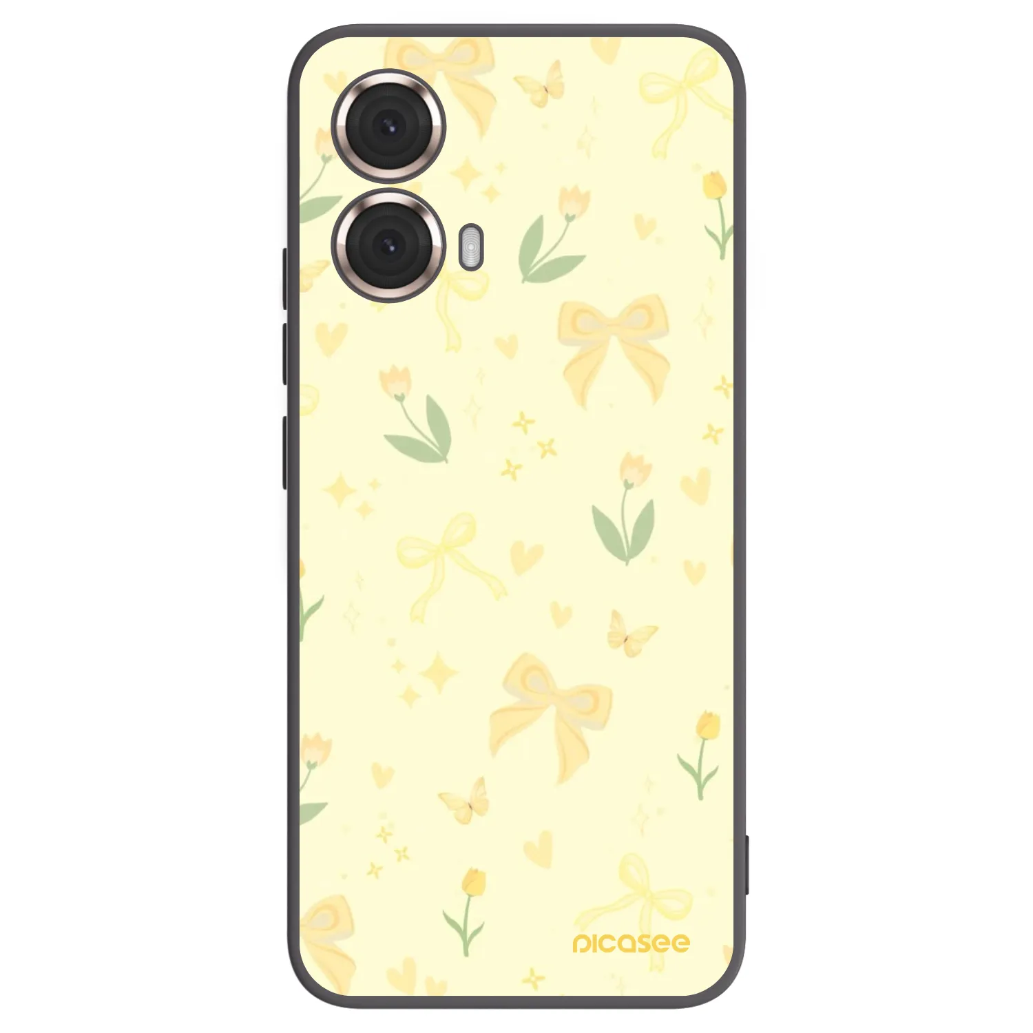 Picasee fekete szilikon tok az alábbi mobiltelefonokra Motorola Moto G85 - Honey Blossom