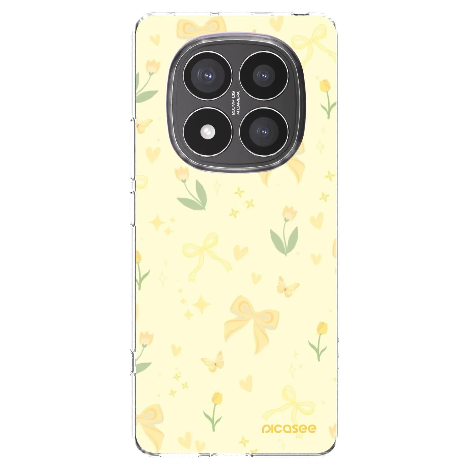 Picasee átlátszó szilikon tok az alábbi mobiltelefonokra Xiaomi Redmi Note 14 Pro+ 5G - Honey Blossom