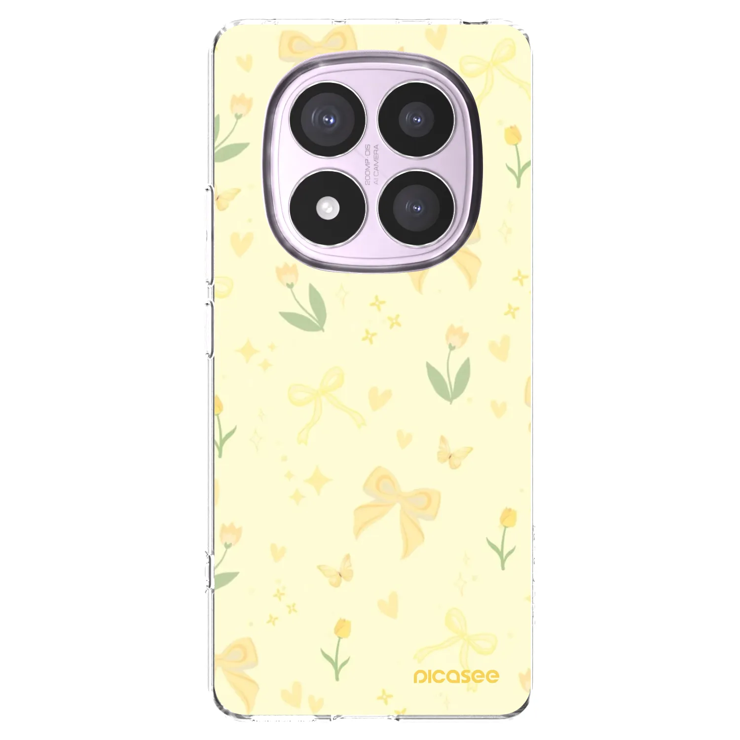 Picasee átlátszó szilikon tok az alábbi mobiltelefonokra Xiaomi Redmi Note 14 Pro 5G - Honey Blossom