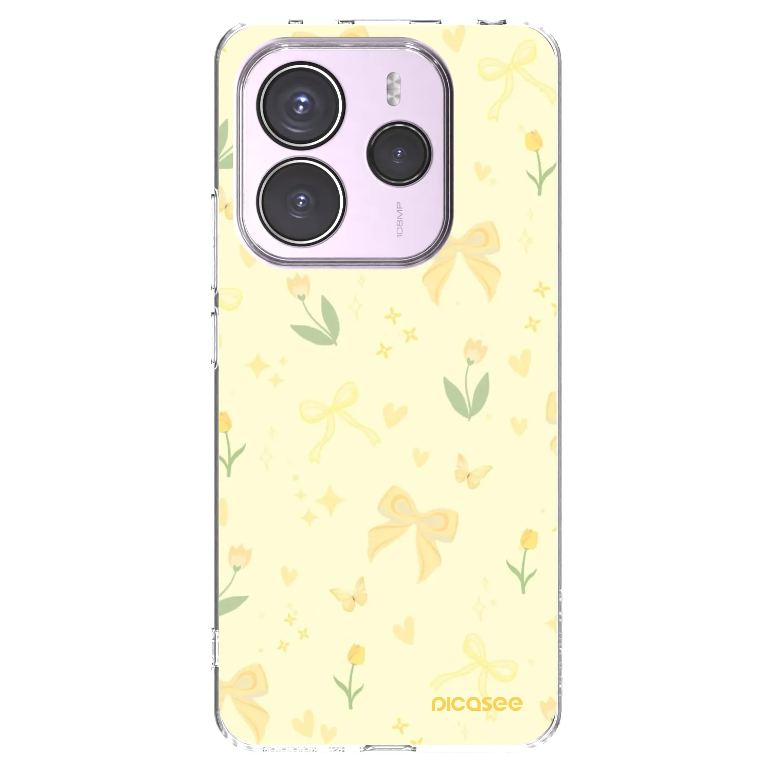 Picasee átlátszó szilikon tok az alábbi mobiltelefonokra Xiaomi Redmi Note 14 5G - Honey Blossom