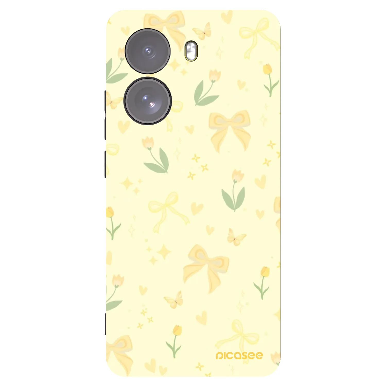 Picasee fekete szilikon tok az alábbi mobiltelefonokra Xiaomi Poco X7 - Honey Blossom
