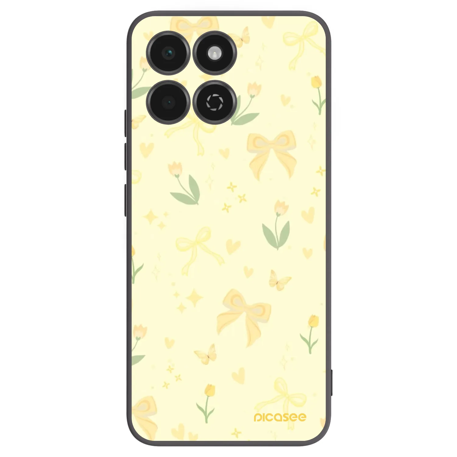Picasee fekete szilikon tok az alábbi mobiltelefonokra Honor 200 Smart 5G - Honey Blossom