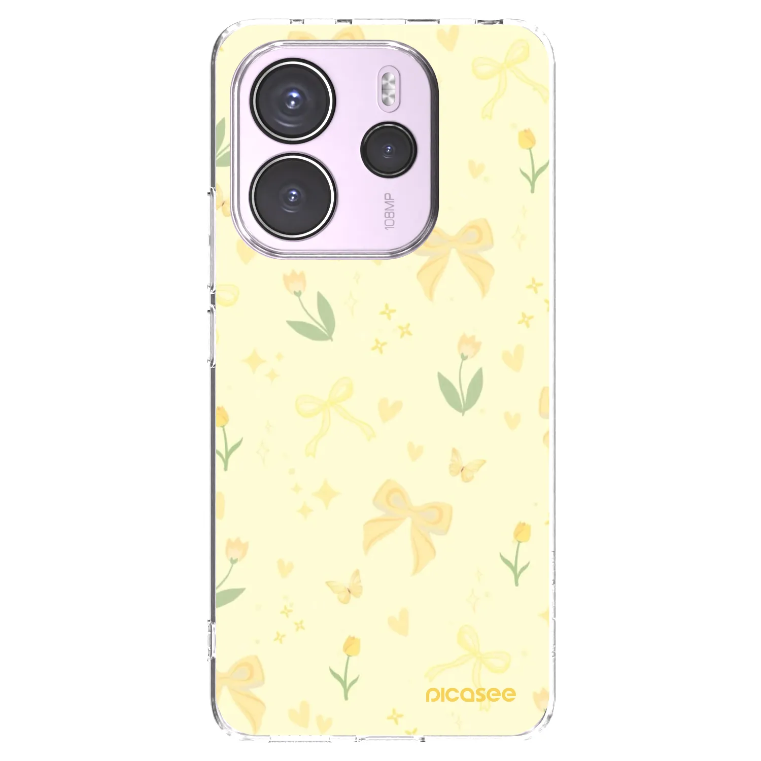 Picasee átlátszó szilikon tok az alábbi mobiltelefonokra Xiaomi Redmi Note 14 4G - Honey Blossom