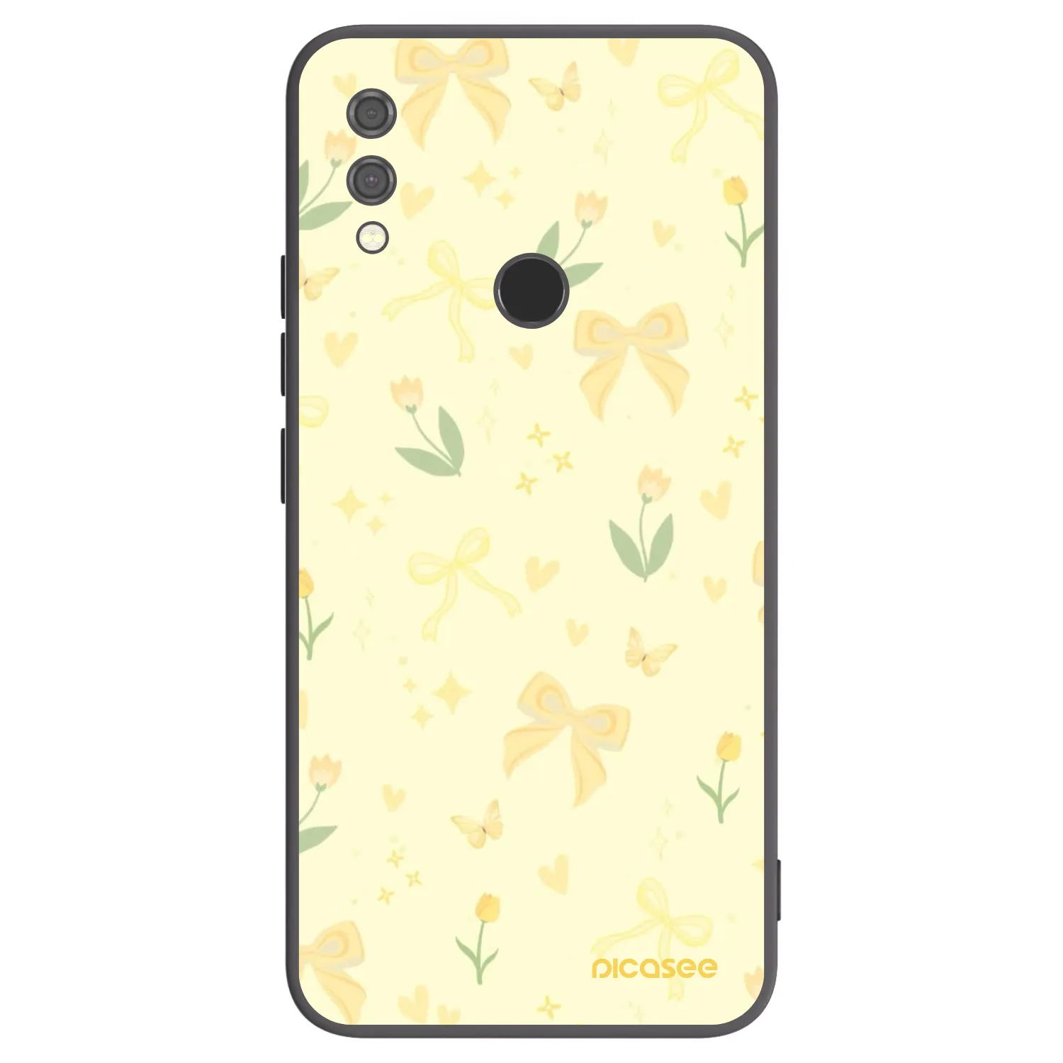 Picasee fekete szilikon tok az alábbi mobiltelefonokra Xiaomi Redmi Note 7 - Honey Blossom