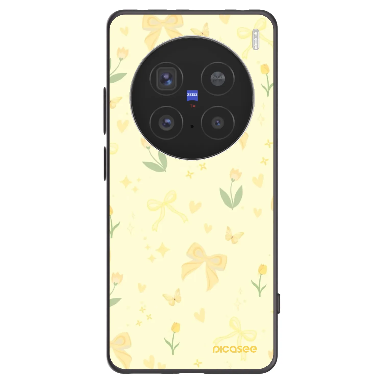 Picasee fekete szilikon tok az alábbi mobiltelefonokra Vivo X200 Pro - Honey Blossom
