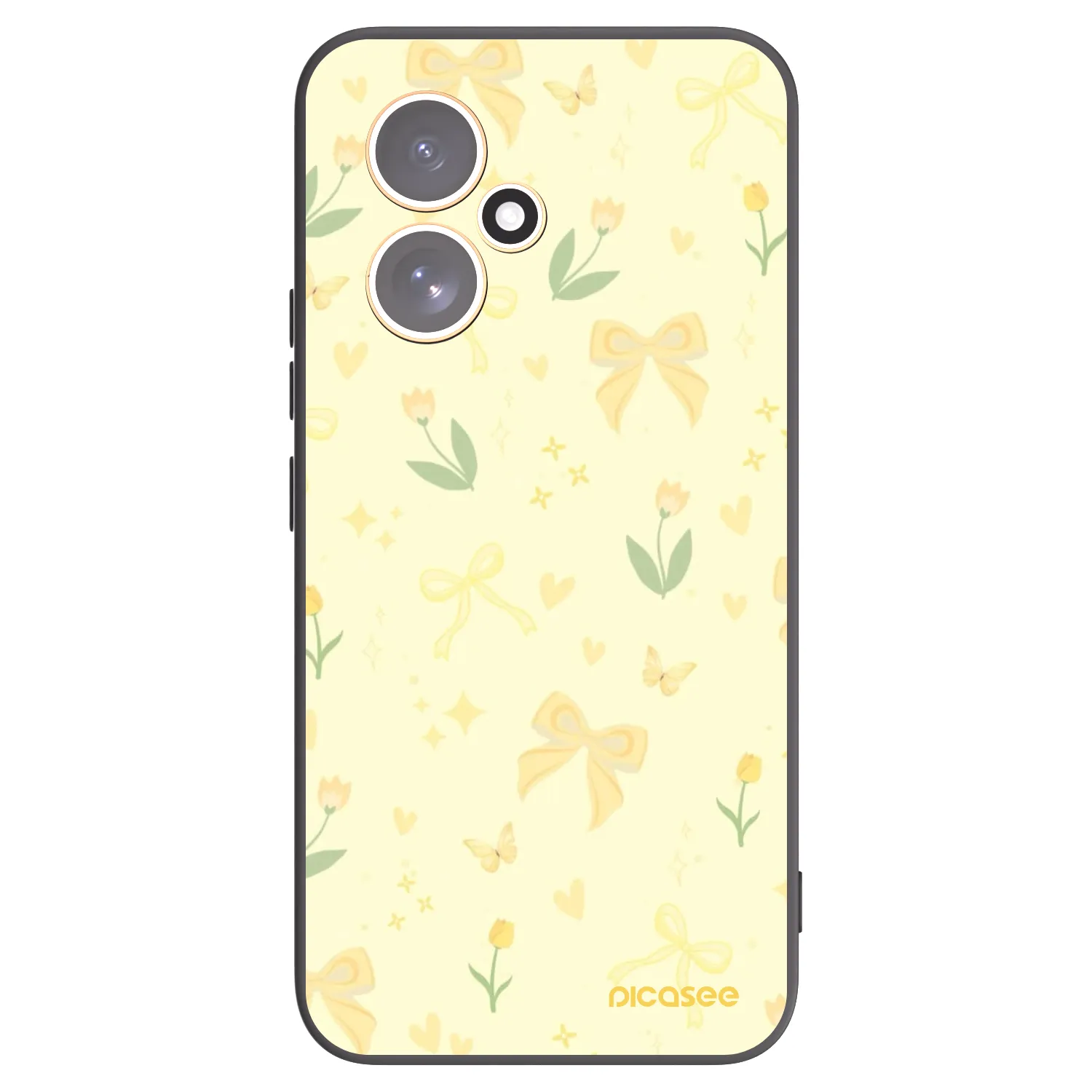 Picasee fekete szilikon tok az alábbi mobiltelefonokra Honor 400 5G - Honey Blossom