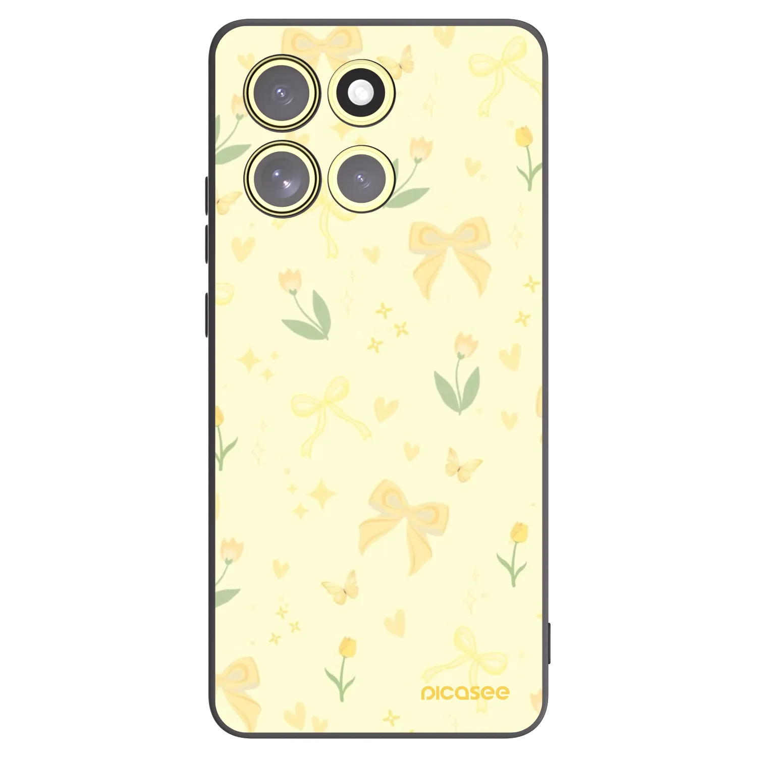 Picasee fekete szilikon tok az alábbi mobiltelefonokra Motorola Moto G86 5G - Honey Blossom