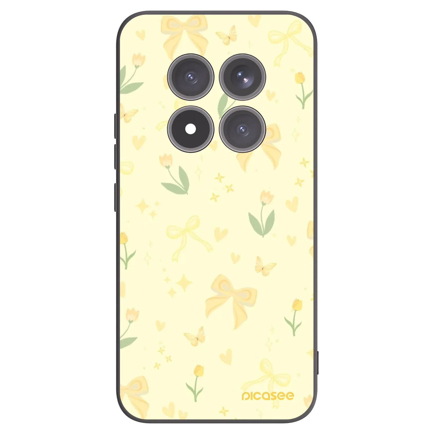 Picasee fekete szilikon tok az alábbi mobiltelefonokra Xiaomi Redmi Note 15 Pro+ - Honey Blossom