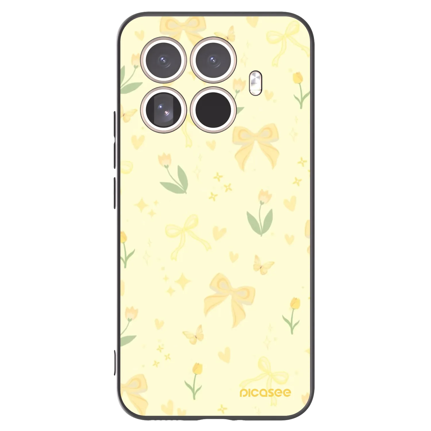 Picasee fekete szilikon tok az alábbi mobiltelefonokra Xiaomi 15T Pro - Honey Blossom