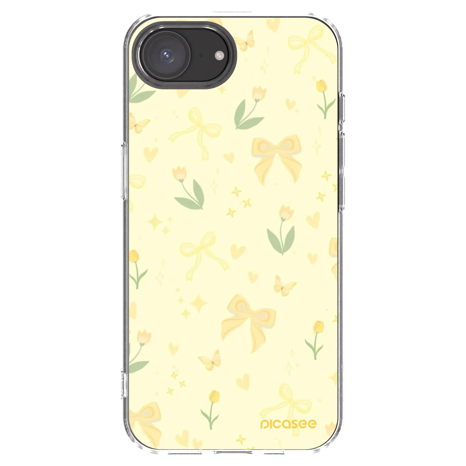 Picasee átlátszó szilikon tok az alábbi mobiltelefonokra Apple iPhone 17e - Honey Blossom