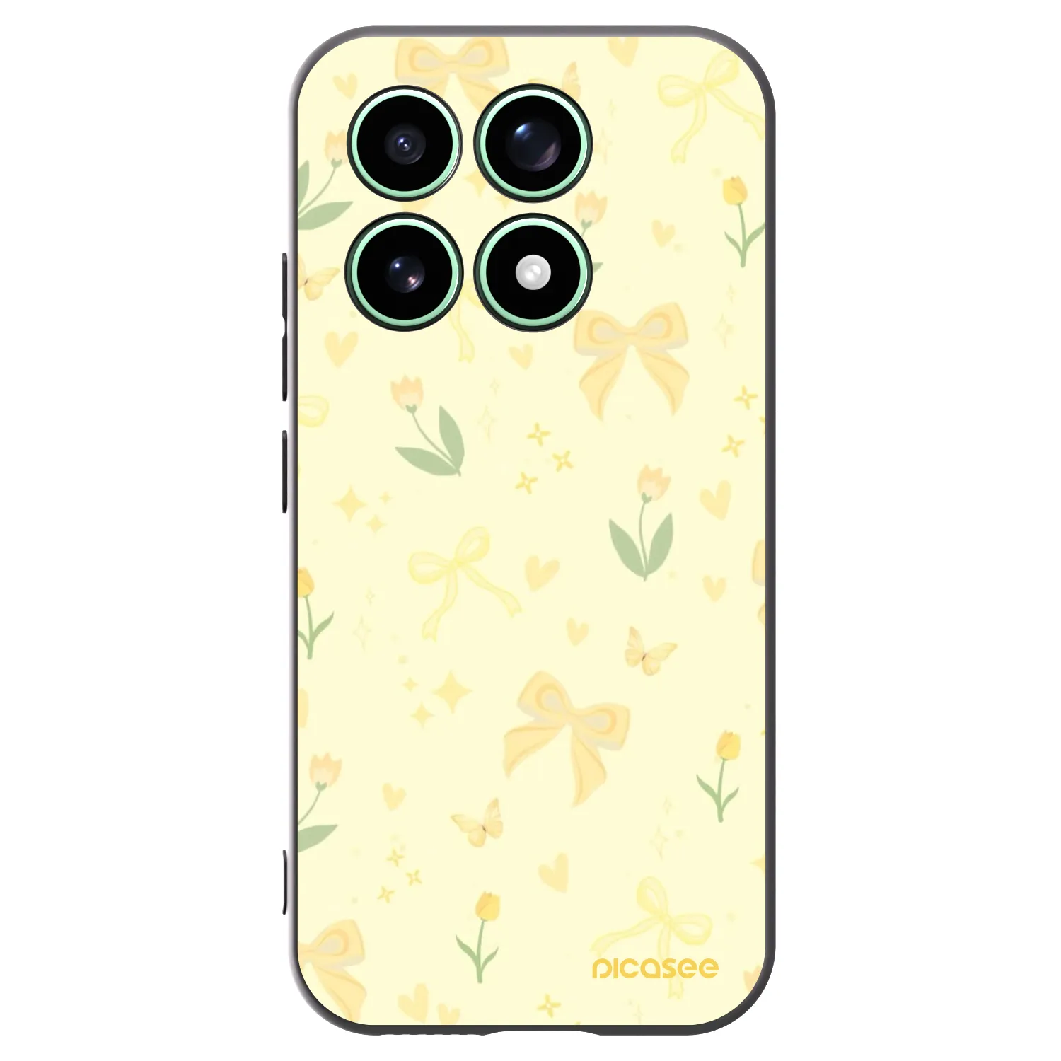 Picasee fekete szilikon tok az alábbi mobiltelefonokra Xiaomi 17 - Honey Blossom