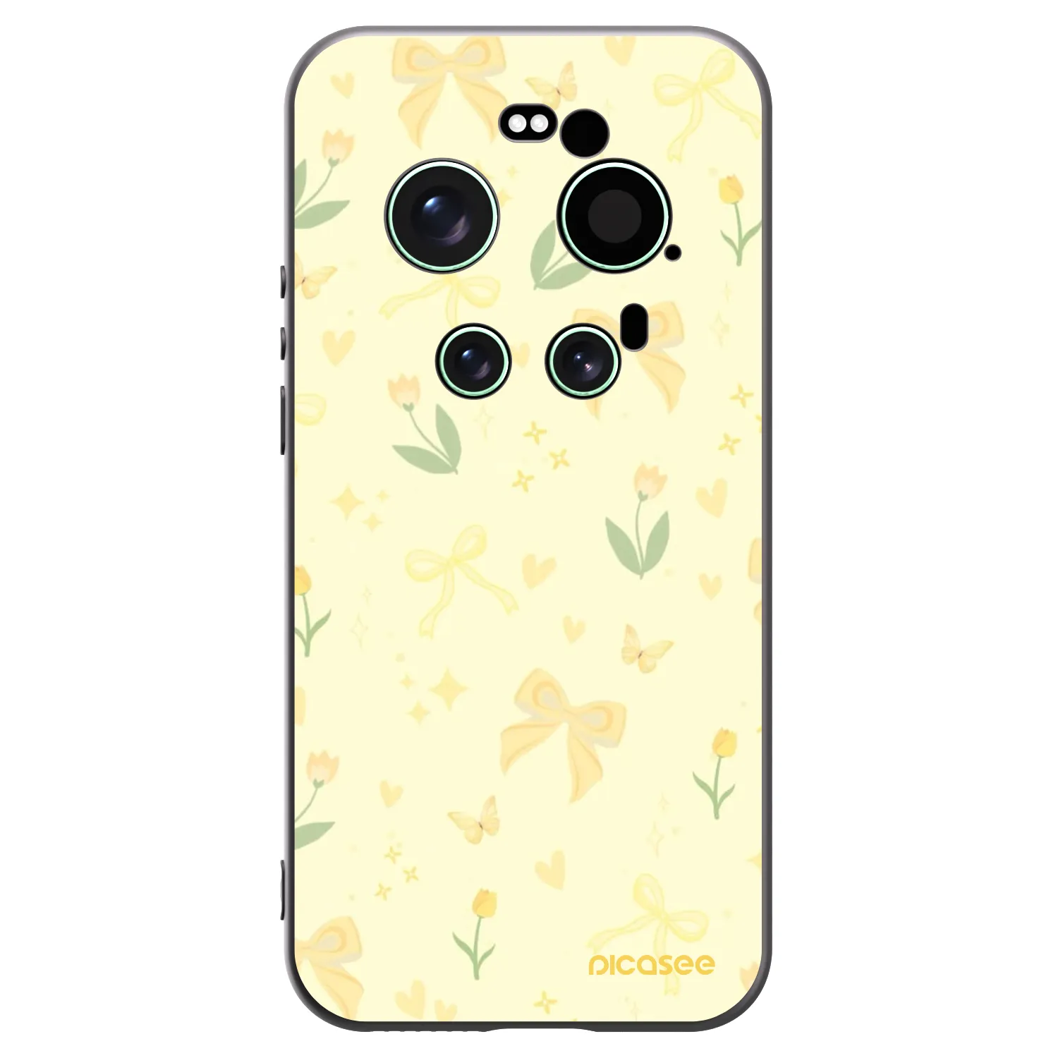 Picasee fekete szilikon tok az alábbi mobiltelefonokra Xiaomi 17 Ultra - Honey Blossom