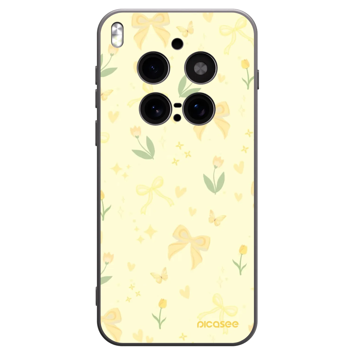 Picasee fekete szilikon tok az alábbi mobiltelefonokra Vivo X300 Pro - Honey Blossom