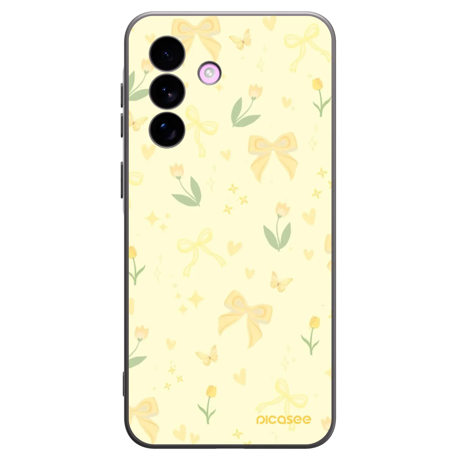 Picasee fekete szilikon tok az alábbi mobiltelefonokra Samsung Galaxy A57 5G - Honey Blossom