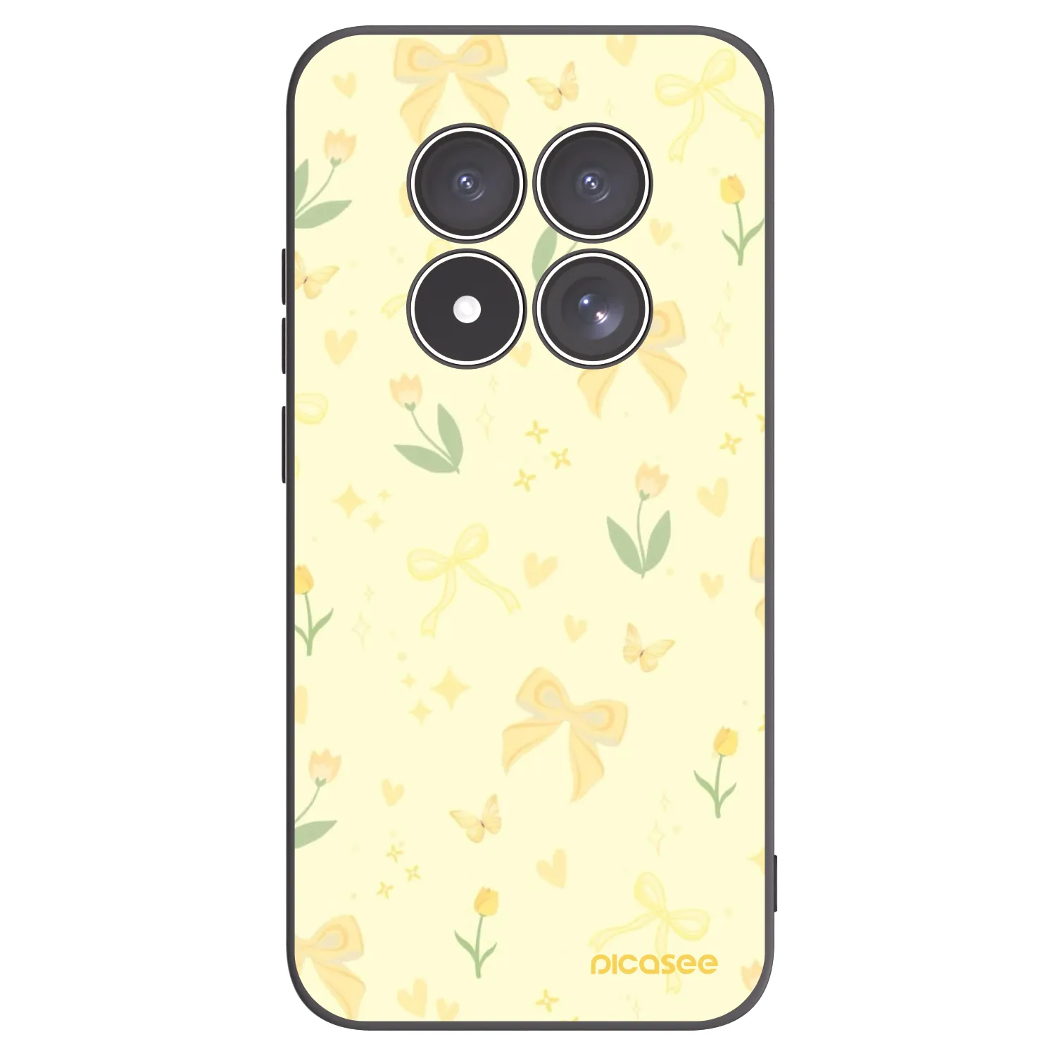 Picasee fekete szilikon tok az alábbi mobiltelefonokra Xiaomi Redmi Note 15 Pro 5G - Honey Blossom