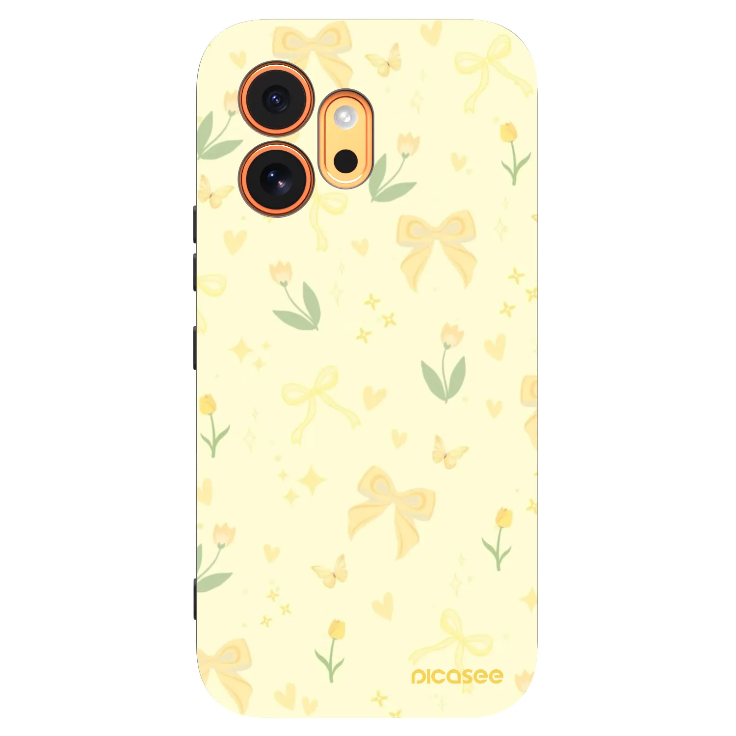 Picasee fekete szilikon tok az alábbi mobiltelefonokra Honor 600 - Honey Blossom