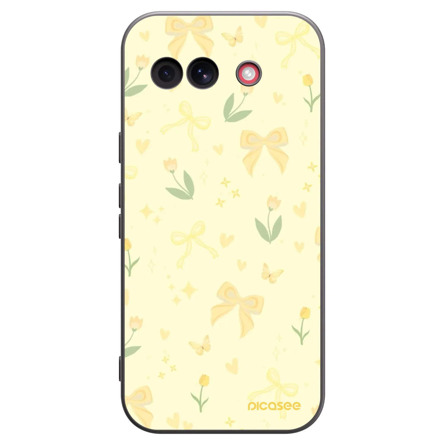 Picasee fekete szilikon tok az alábbi mobiltelefonokra Google Pixel 10a - Honey Blossom
