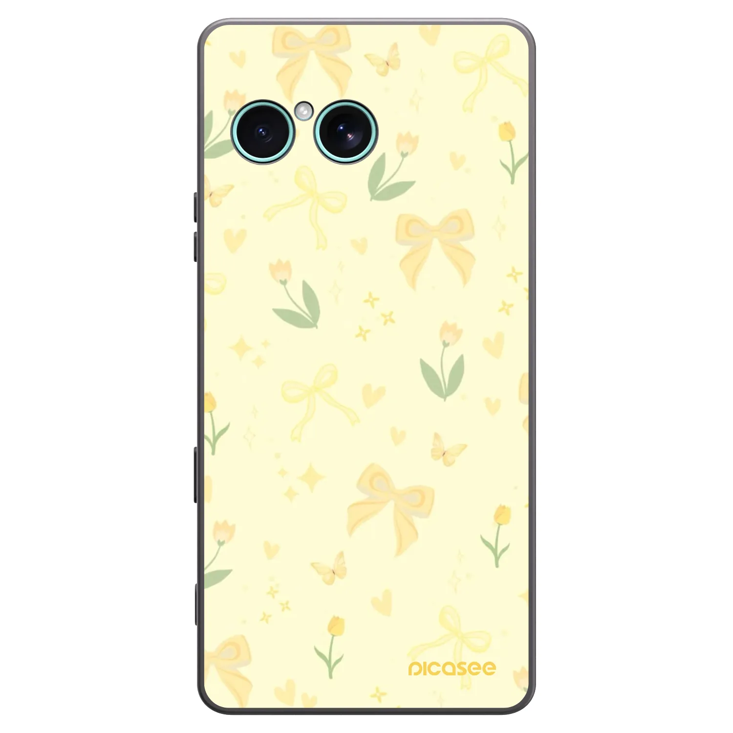Picasee fekete szilikon tok az alábbi mobiltelefonokra Sony Xperia 10 VII - Honey Blossom