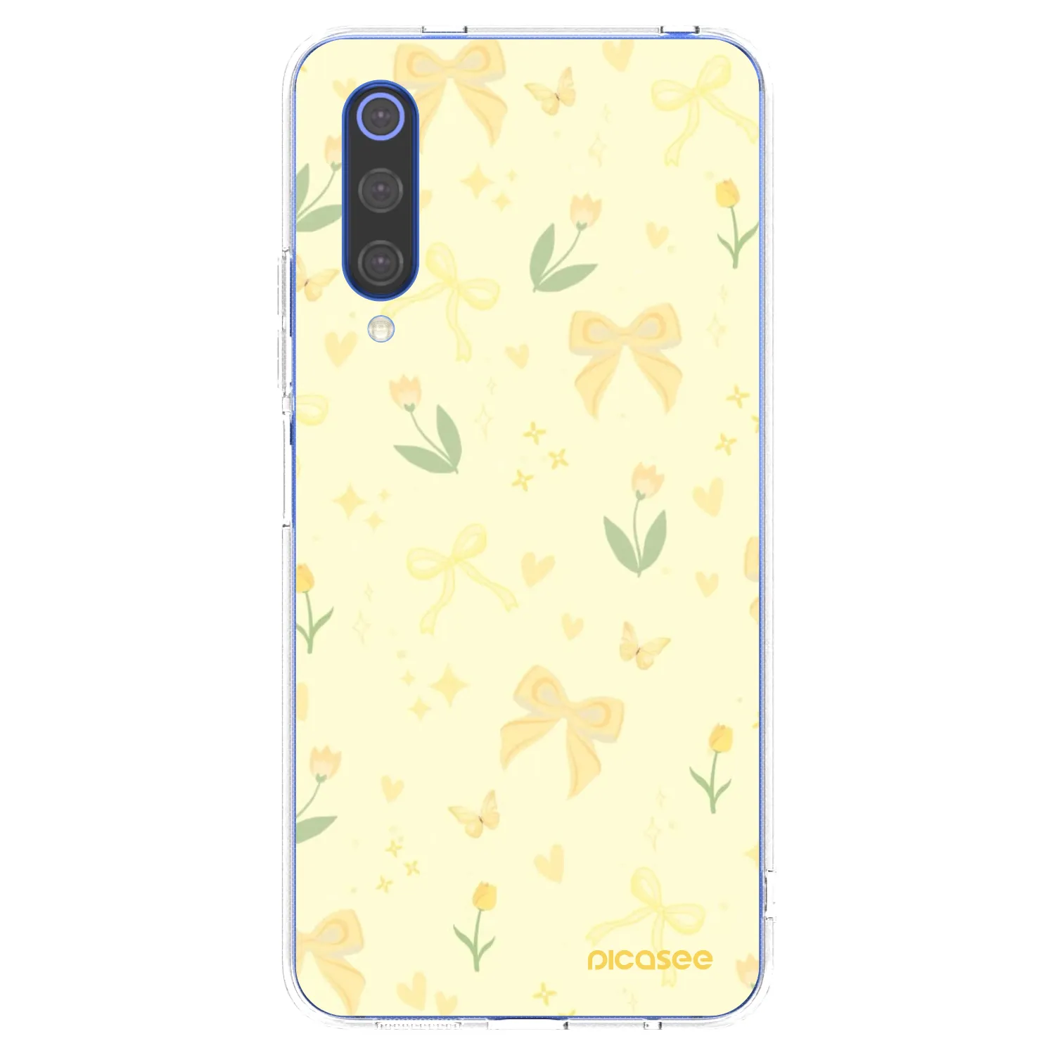 Picasee átlátszó szilikon tok az alábbi mobiltelefonokra Xiaomi Mi 9 SE - Honey Blossom
