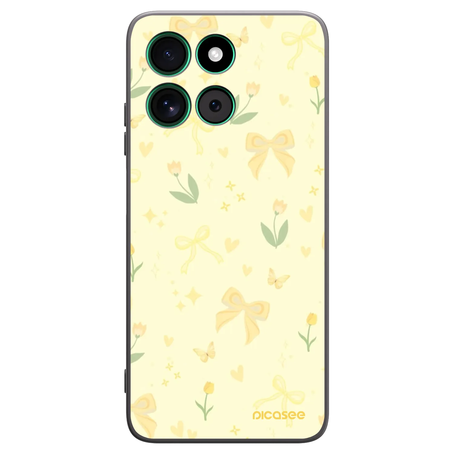 Picasee fekete szilikon tok az alábbi mobiltelefonokra Motorola Moto G57 Power - Honey Blossom