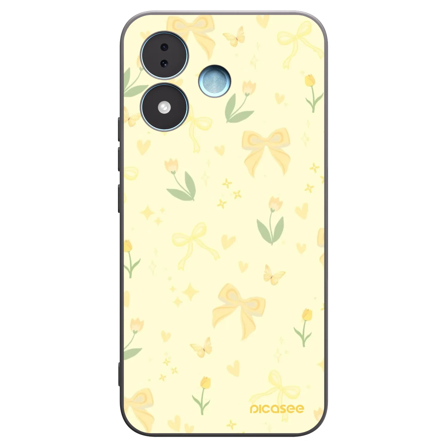 Picasee fekete szilikon tok az alábbi mobiltelefonokra Xiaomi Redmi Note 17 5G - Honey Blossom