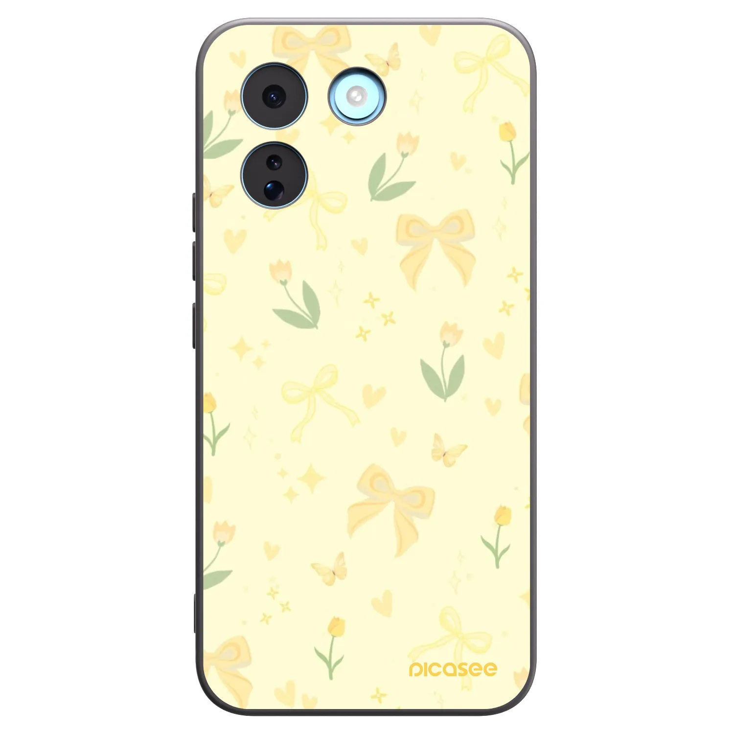 Picasee fekete szilikon tok az alábbi mobiltelefonokra Xiaomi Redmi Note 17 Pro MAX 5G - Honey Blossom