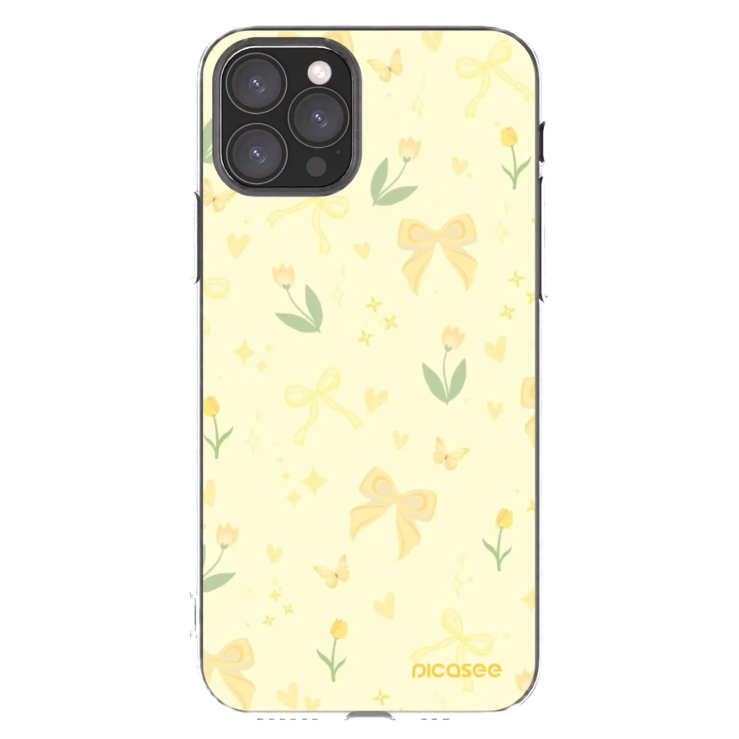 Picasee átlátszó szilikon tok az alábbi mobiltelefonokra Apple iPhone 11 Pro - Honey Blossom