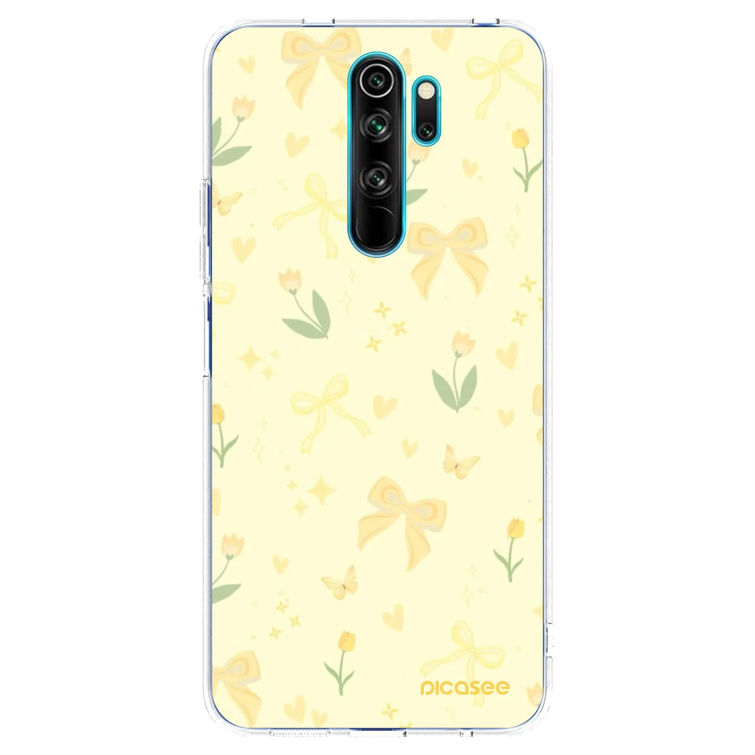 Picasee átlátszó szilikon tok az alábbi mobiltelefonokra Xiaomi Redmi Note 8 Pro - Honey Blossom