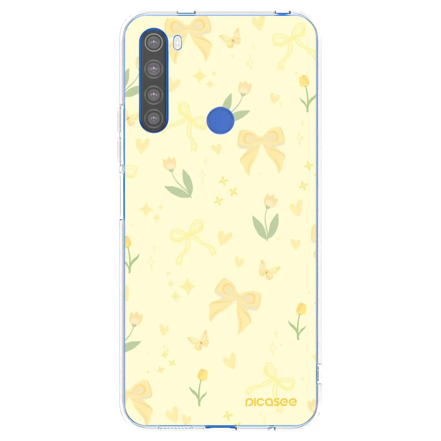 Picasee átlátszó szilikon tok az alábbi mobiltelefonokra Xiaomi Redmi Note 8T - Honey Blossom