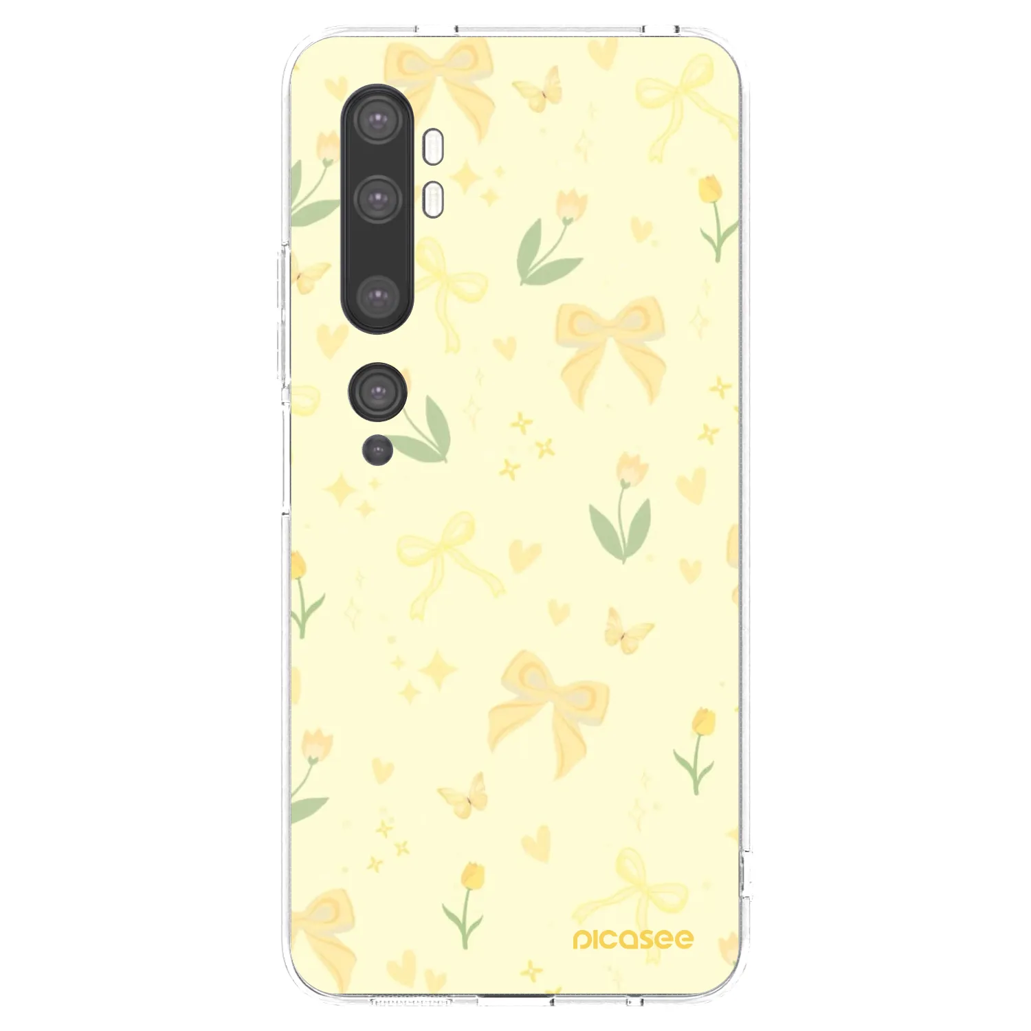 Picasee átlátszó szilikon tok az alábbi mobiltelefonokra Xiaomi Mi Note 10 (Pro) - Honey Blossom