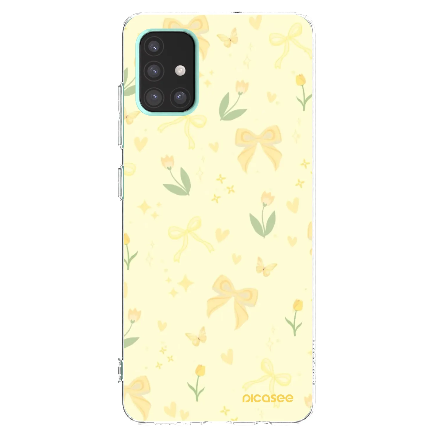 Picasee átlátszó szilikon tok az alábbi mobiltelefonokra Samsung Galaxy A51 A515F - Honey Blossom