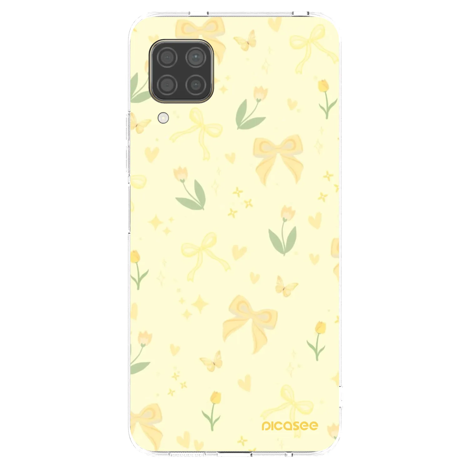 Picasee átlátszó szilikon tok az alábbi mobiltelefonokra Huawei P40 Lite - Honey Blossom