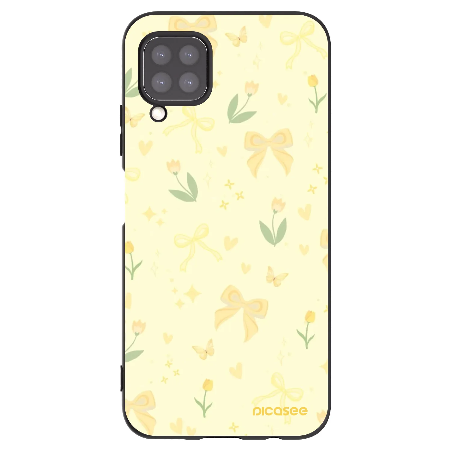 Picasee fekete szilikon tok az alábbi mobiltelefonokra Huawei P40 Lite - Honey Blossom