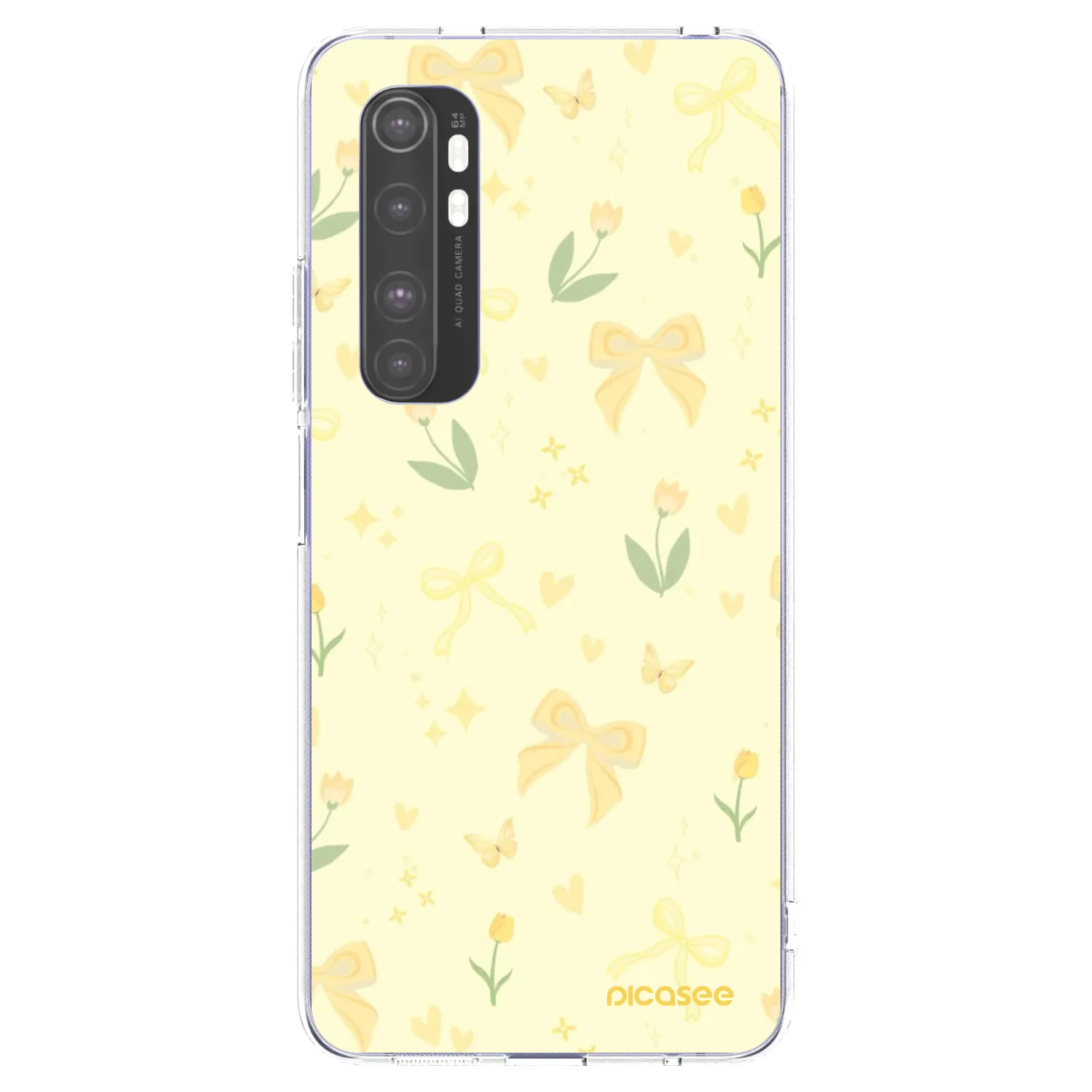 Picasee átlátszó szilikon tok az alábbi mobiltelefonokra Xiaomi Mi Note 10 Lite - Honey Blossom