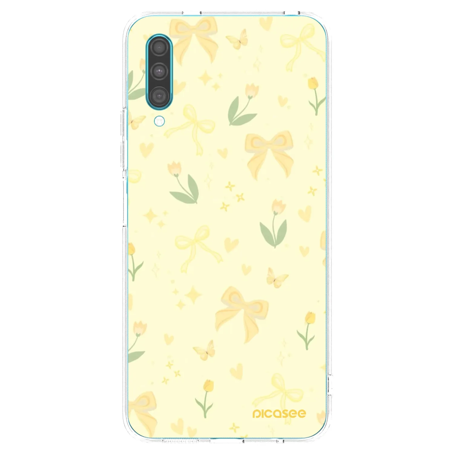 Picasee átlátszó szilikon tok az alábbi mobiltelefonokra Samsung Galaxy A30s A307F - Honey Blossom