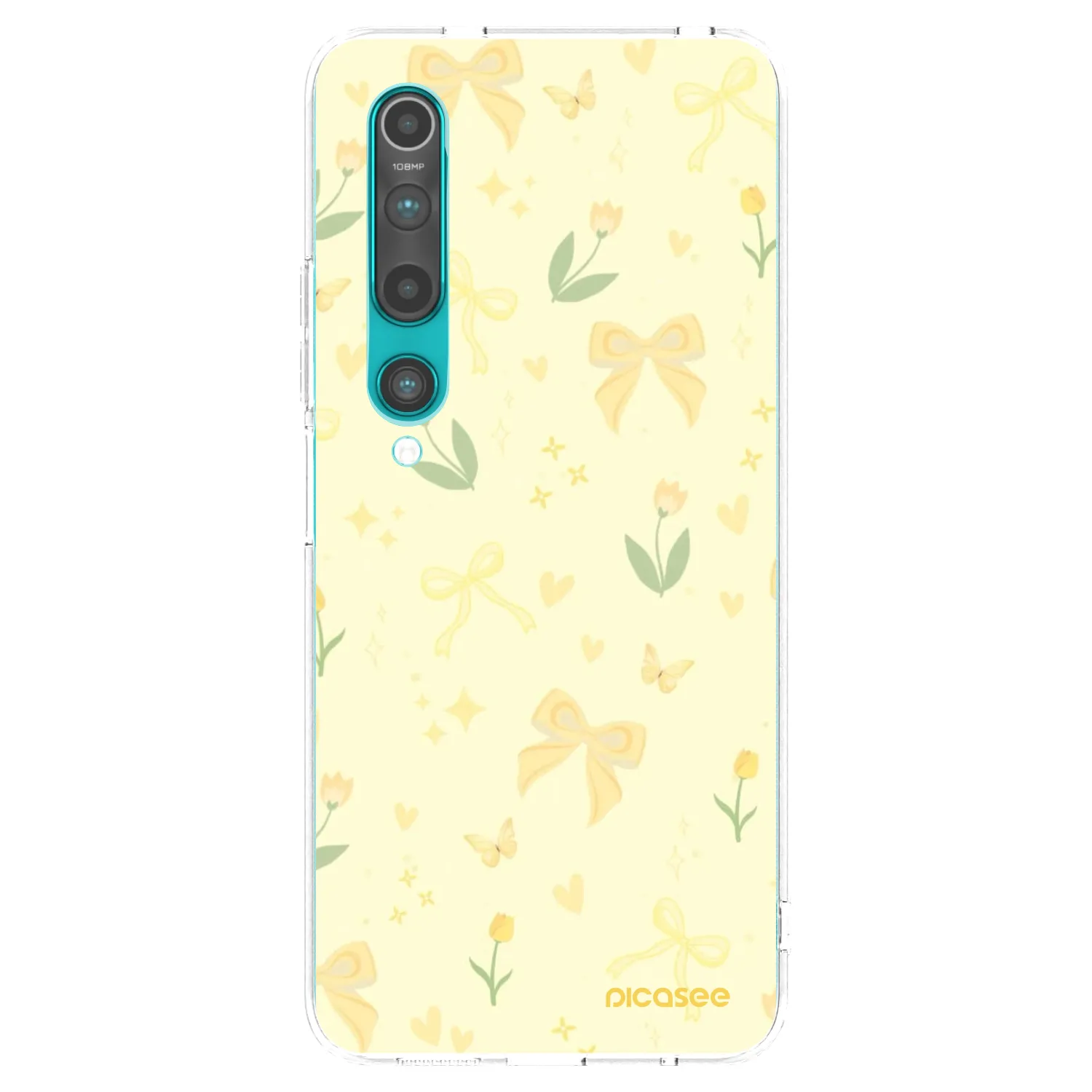 Picasee átlátszó szilikon tok az alábbi mobiltelefonokra Xiaomi Mi 10 - Honey Blossom