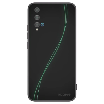Picasee fekete szilikon tok az alábbi mobiltelefonokra Huawei Nova 5T - Be Different