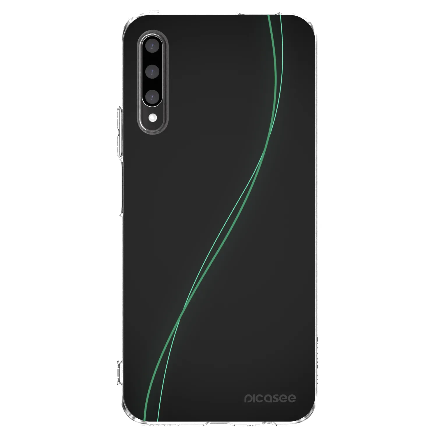 Picasee átlátszó szilikon tok az alábbi mobiltelefonokra Honor 9X Pro - Be Different