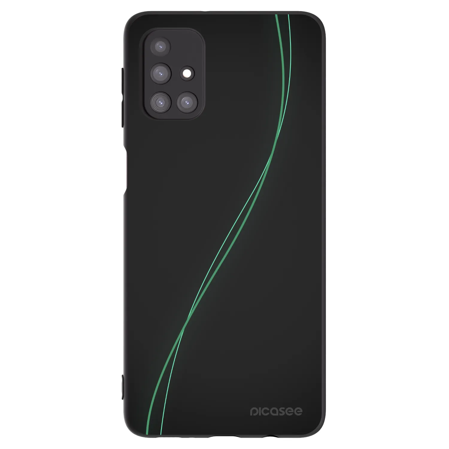 Picasee fekete szilikon tok az alábbi mobiltelefonokra Samsung Galaxy M31s - Be Different