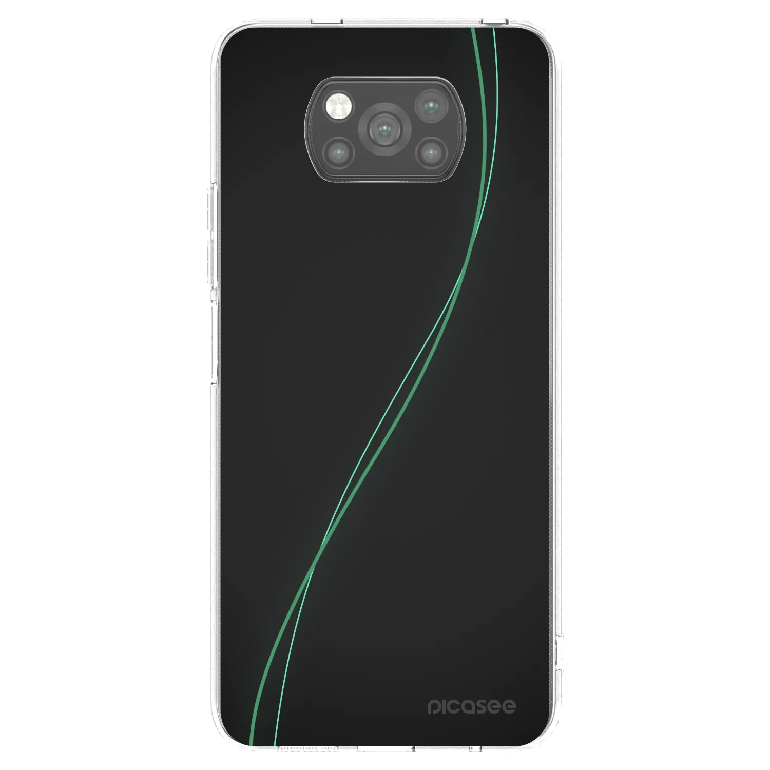 Picasee fekete szilikon tok az alábbi mobiltelefonokra Xiaomi Poco X3 - Be Different