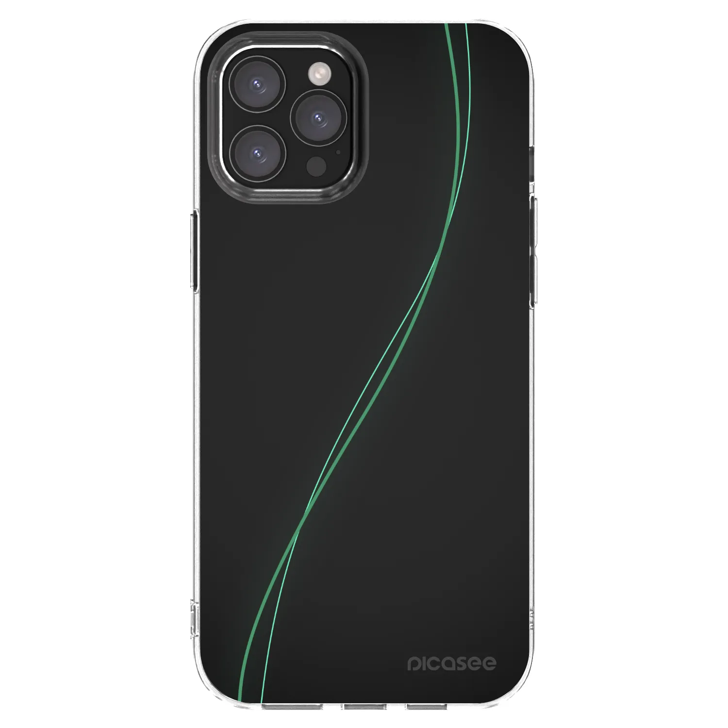 Picasee átlátszó szilikon tok az alábbi mobiltelefonokra Apple iPhone 12 Pro Max - Be Different