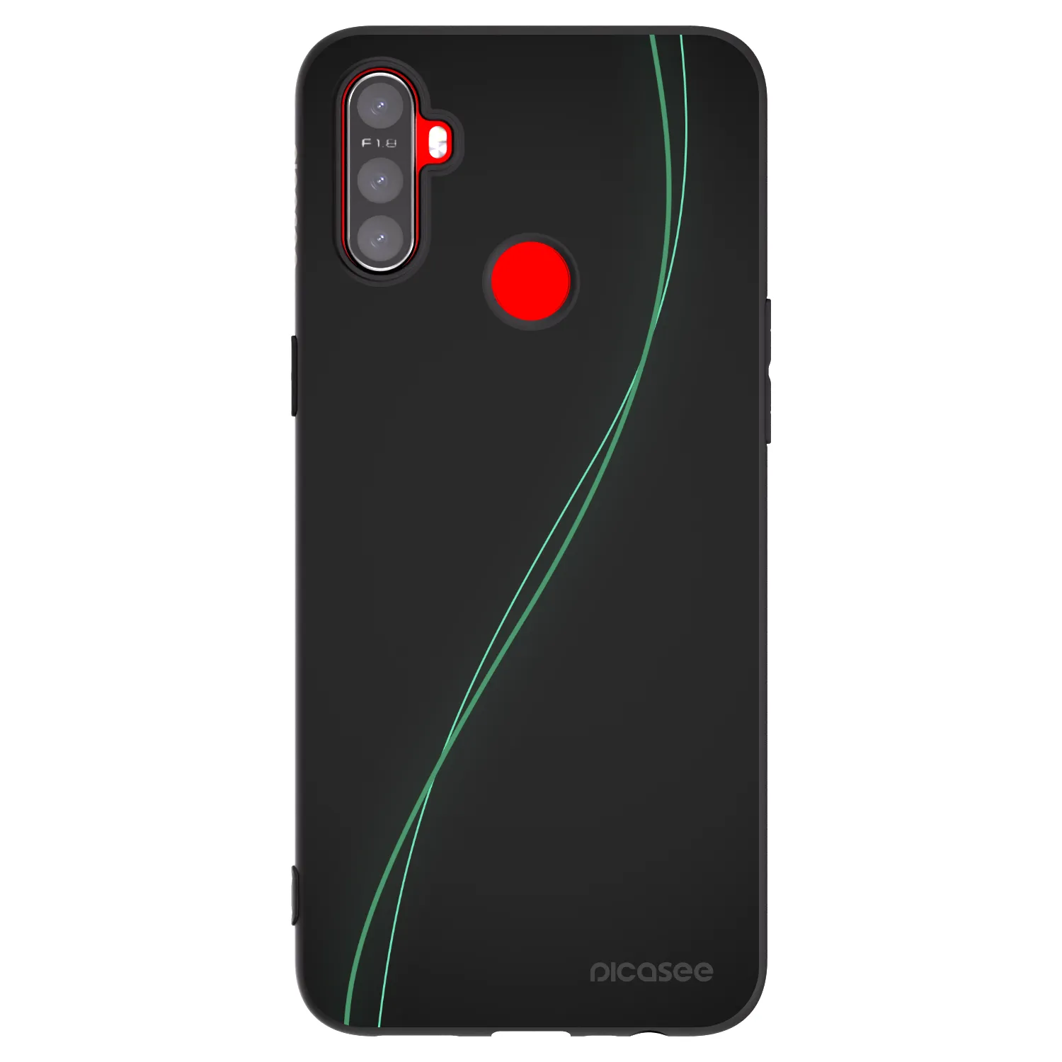 Picasee fekete szilikon tok az alábbi mobiltelefonokra Realme C3 - Be Different