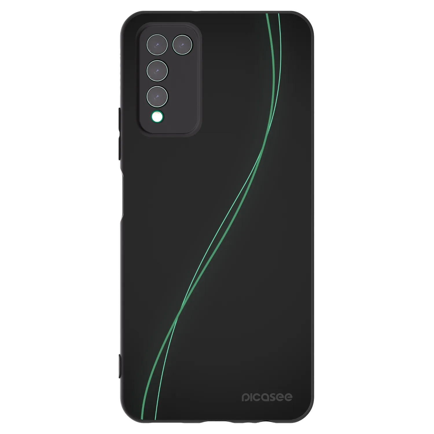 Picasee fekete szilikon tok az alábbi mobiltelefonokra Honor 10X Lite - Be Different