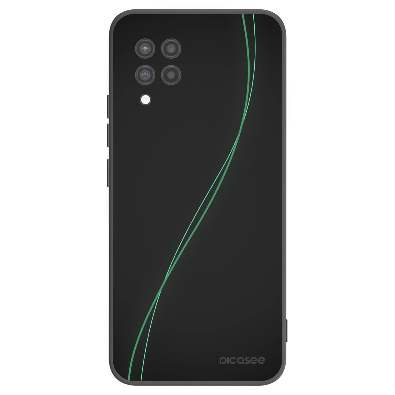Picasee fekete szilikon tok az alábbi mobiltelefonokra Samsung Galaxy A42 A426B - Be Different