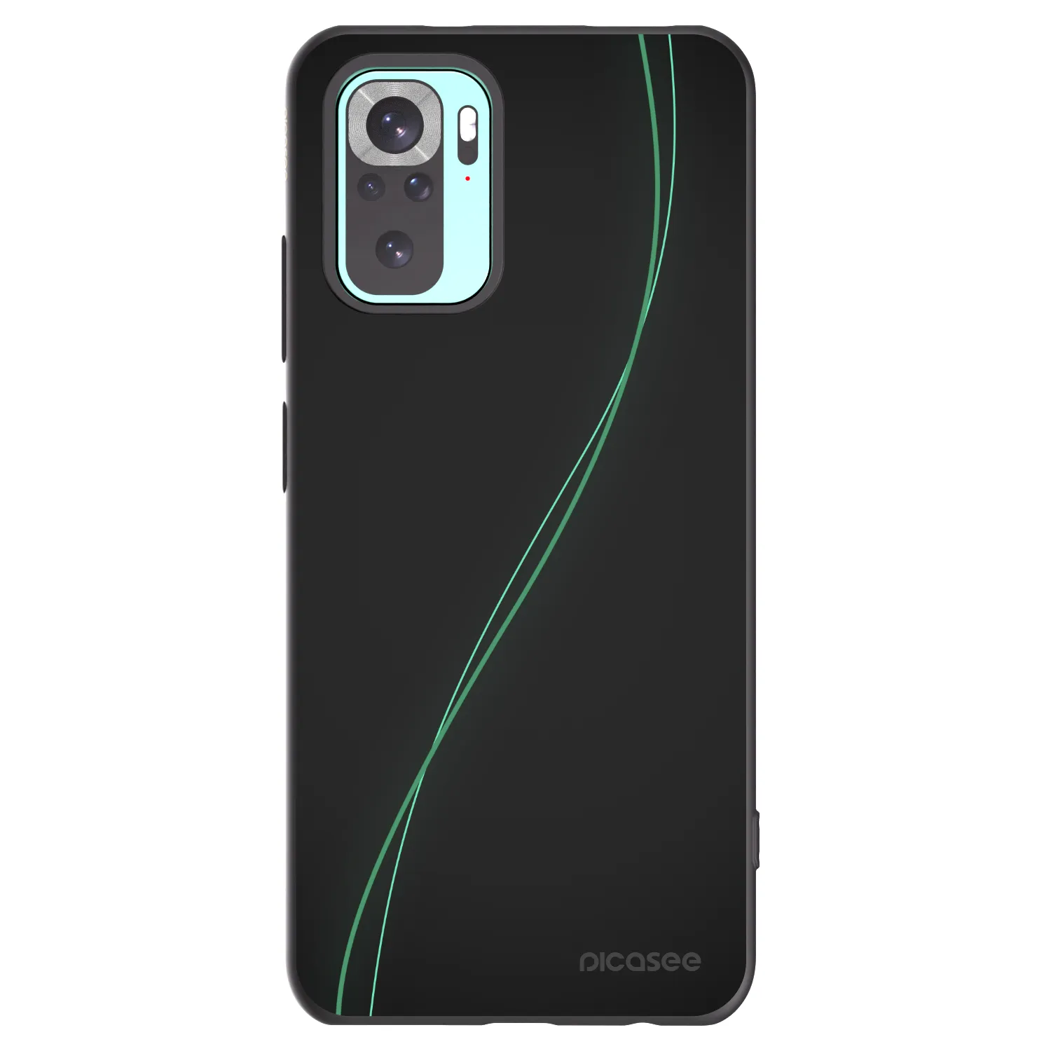 Picasee fekete szilikon tok az alábbi mobiltelefonokra Xiaomi Redmi Note 10 Pro - Be Different