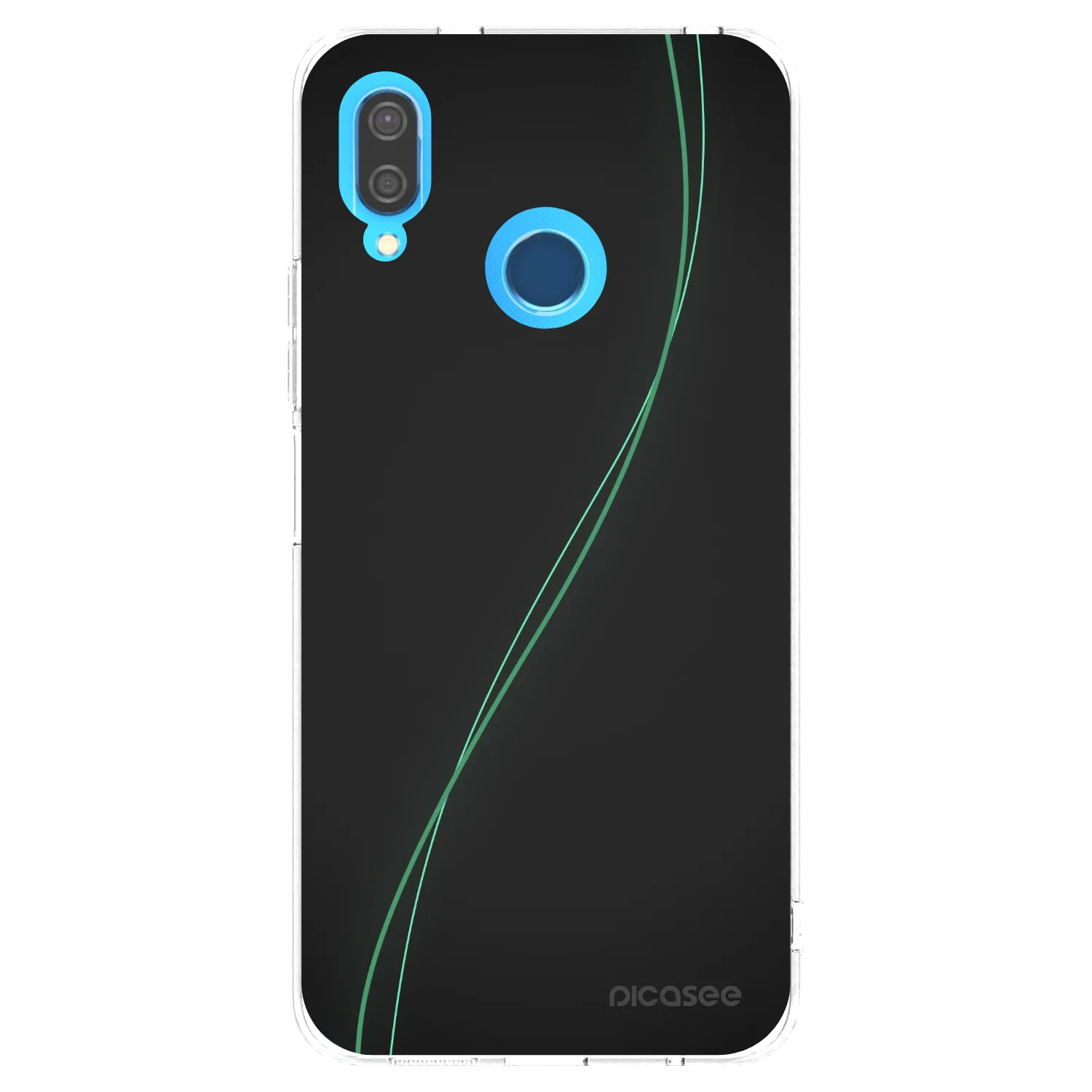Picasee átlátszó szilikon tok az alábbi mobiltelefonokra Huawei P20 Lite - Be Different